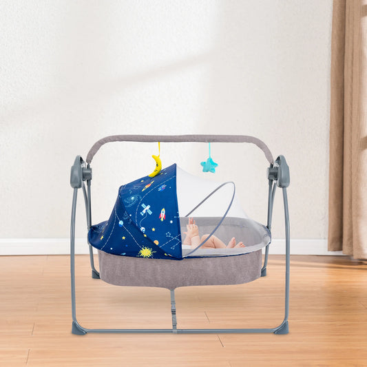 5 Speed Electric Baby Cradle Swing With Remote Control