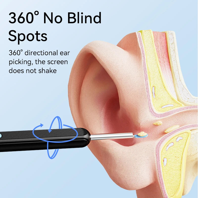 Ear Wax Removal Ear Cleaner With Camera Otoscope 1296P