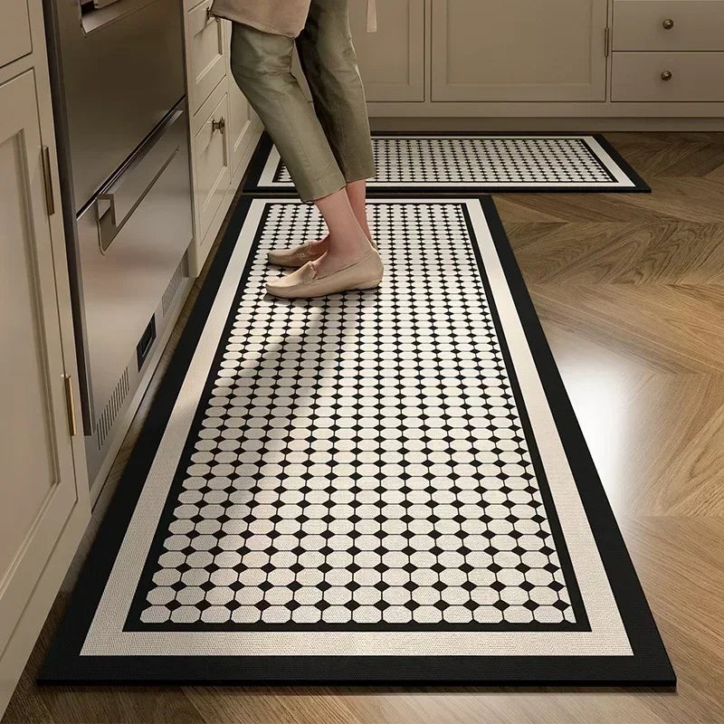 Kitchen Floor Mat Absorbent Non-slip Carpet Diatom Mud Long Foot Mats Minimalist Style Home Decoration Rug for Bathroom 주방 카펫