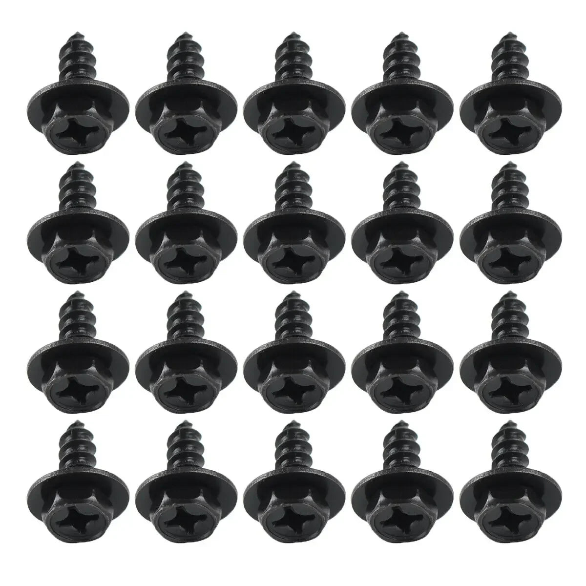 Car Bumper Fender Fastener Clip Hex Head Self Tapping Screws Universal Car Fender Splash Seal Guards Rivet Clip Screws Fasteners