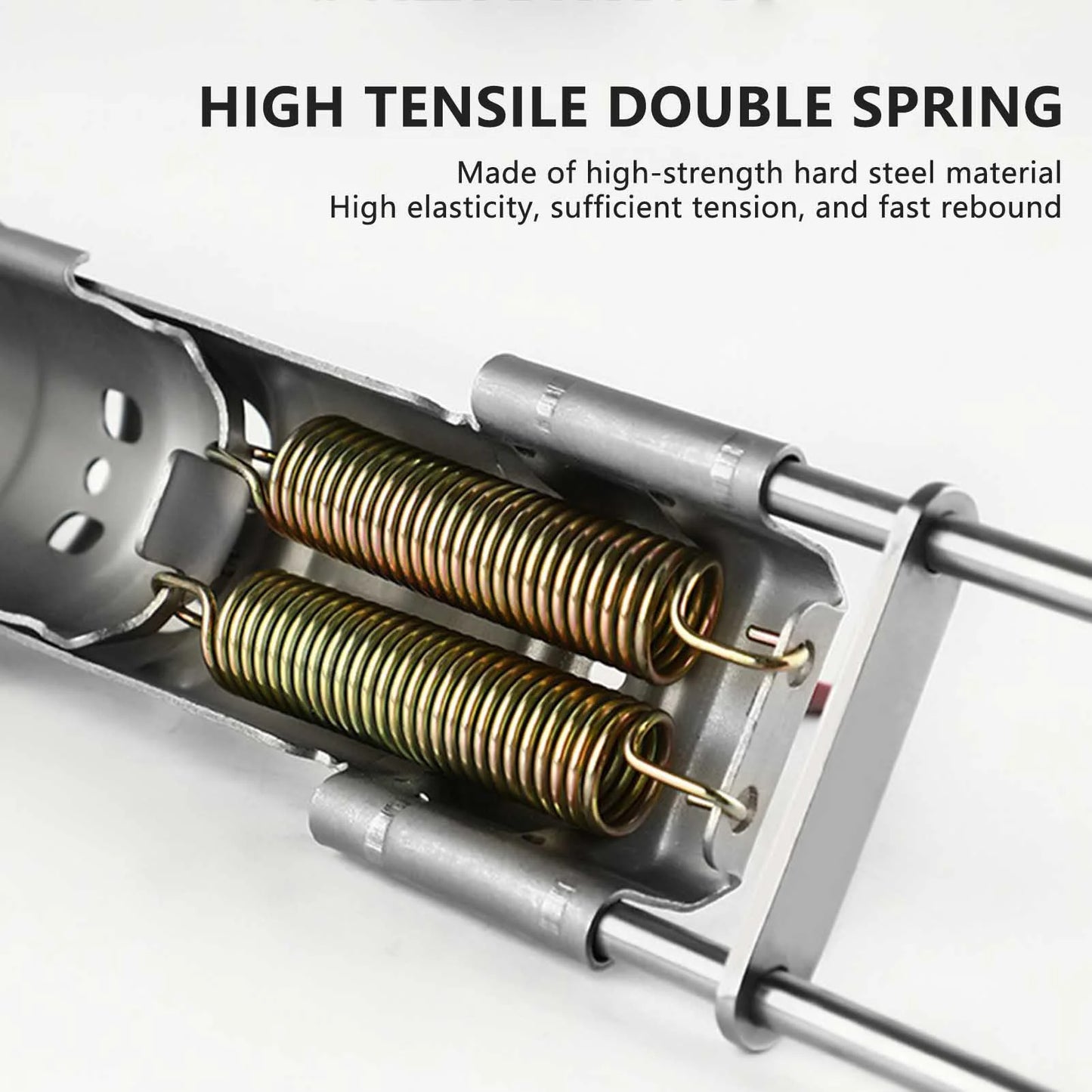 Stainless Steel Fishing Rod Holder Ground Spike Stand Double Spring Auto Hook Setting Sensitive Bite for Anglers