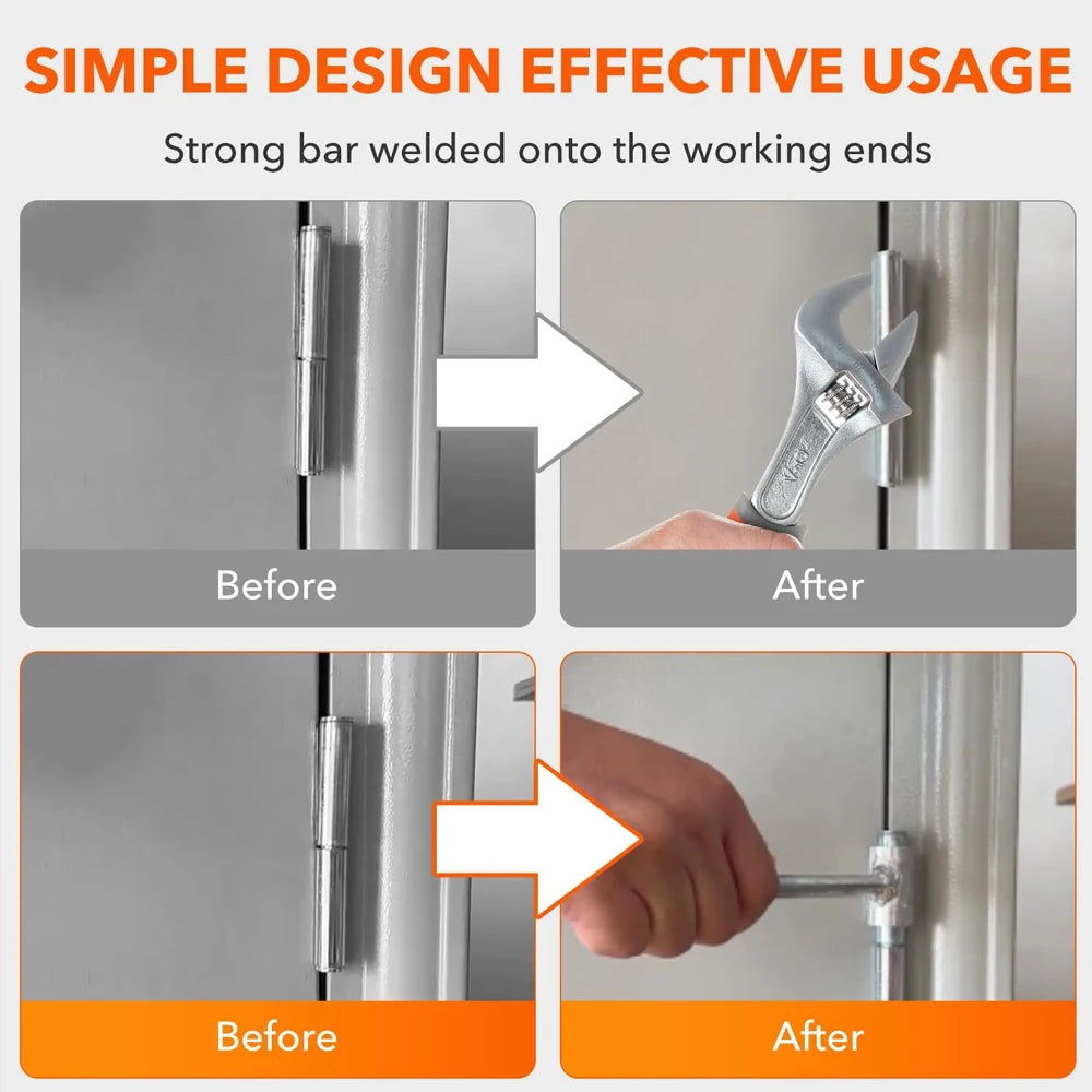 1-4Pcs S/L Upgrade Hinge Gaps Adjusting Wrench Double Head Door Hinge Adjustment Tool Kit Flag Round Bolt Repair Wrench Tool ﻿