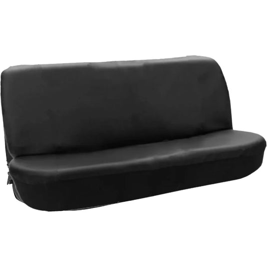 Universal Full Size Bench Truck Pickup Seat Cover with PU Leather Material in Black Color Designed for Easy Installation and Du