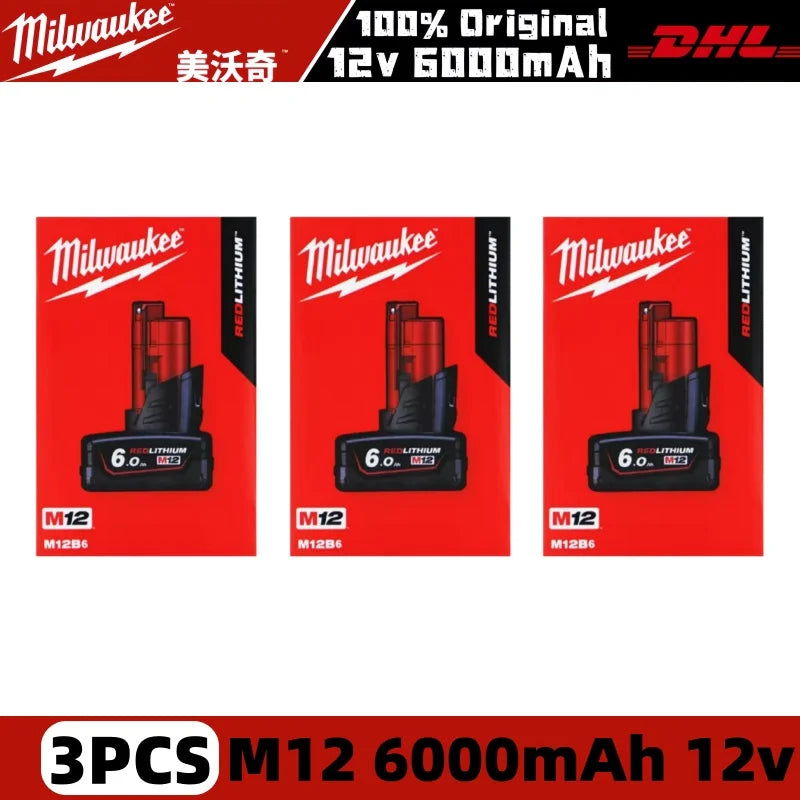100% New Milwaukee M18 6.0Ah High Output Battery 18V Lithium-ion Rechargeable for Milwaukee M18 Cordless Power Tools 18v Battery