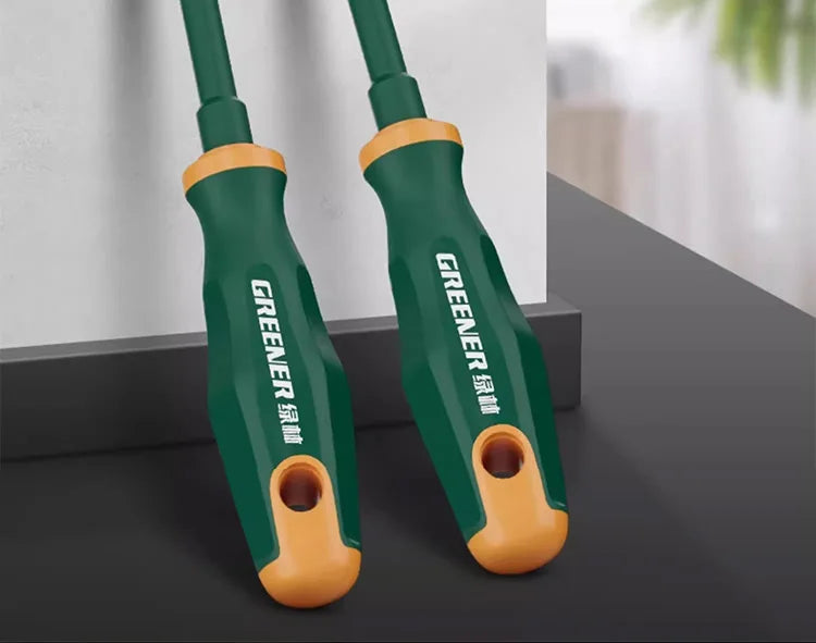 GREENERY Insulated Electrician Screwdriver Current-Isolate Phillips Flat Driver Magnetic Slotted Cross Screwdrivers for Repair