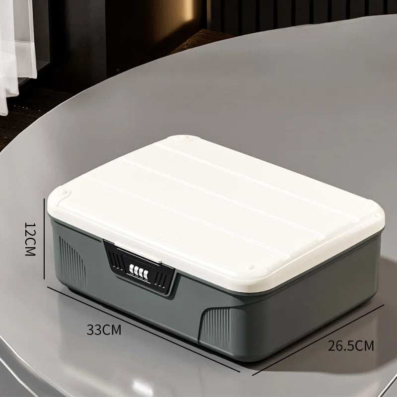 Digital Password Lock Safe Box Passport Medicine Portable Organizer Case Household Cash Jewelry Privacy Security Storage Box