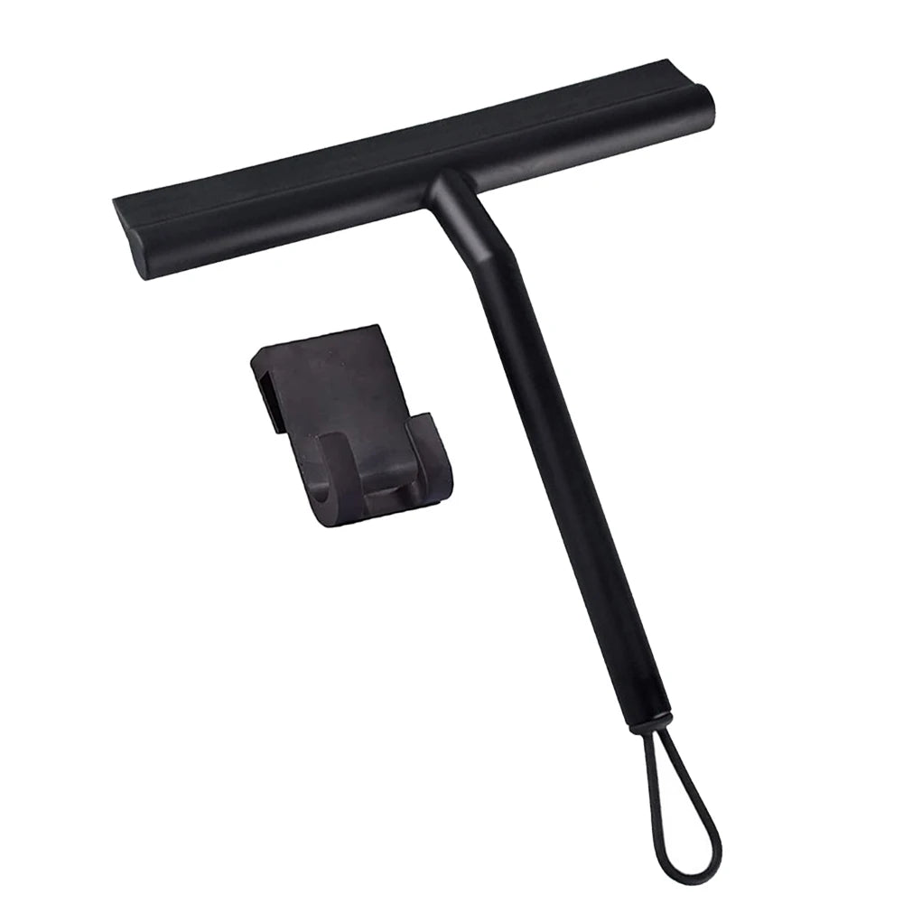 New Shower Squeegee Glass Wiper Scraper Shower Squeegee Cleaner With Silicone Holder Bathroom Mirror Scraper Glass Cleaning