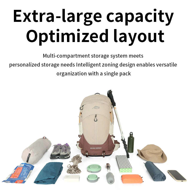 Hiking Backpack, Waterproof Hiking Daypack with Rain Cover, Lightweight Travel Camping Backpack for Men Women