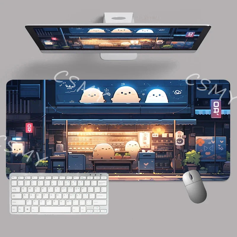 ftvae Computer Mouse Pad Gamer Japan Aesthetics Desk Mat Office Accessories Pc Cabinet Mousepad Keyboard Gaming Mats Xxl Large M