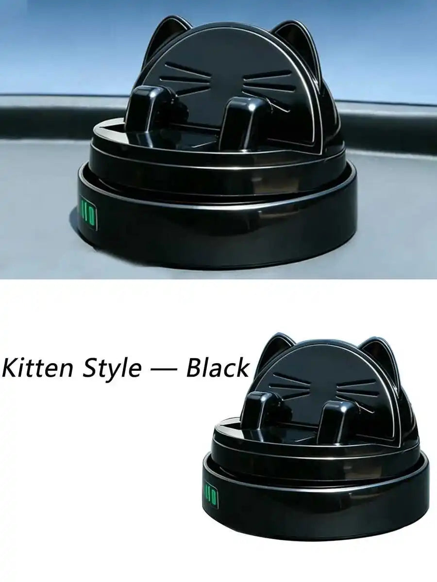 Cat Shape Car Phone Holder With Parking Number 360° Rotatable Dashboard Mount Universal Non-Slip Stand For All Phones