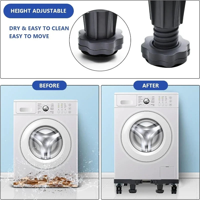 Mobile Fridge Stand Base With Locking Wheels And Feet