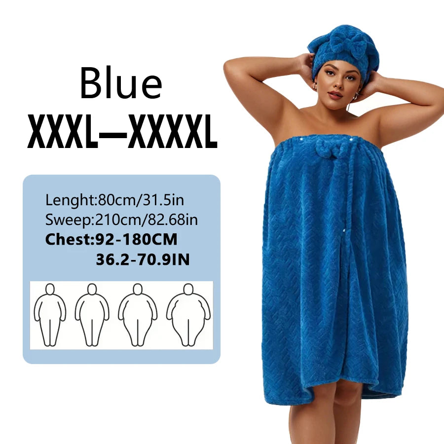 Wheat Ear Bath Towel Set, Including 1 Dry Hair Cap and 1 Bath Skirt,  Soft and Absorbent, A Great  Match for The Bathroom