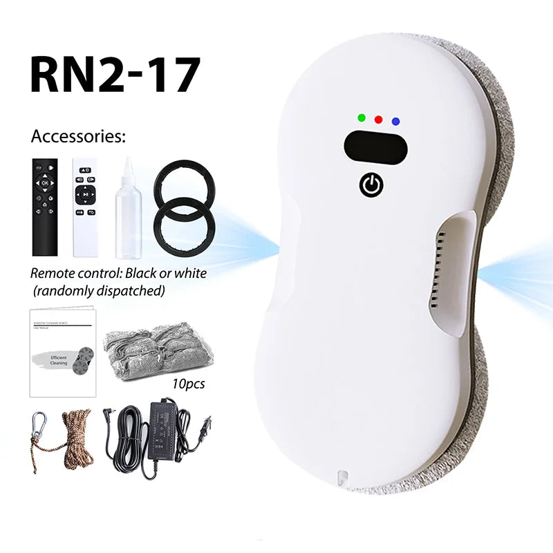 Two-way spray window cleaner machine man automatic electric large suction household high-rise glass window cleaner machine man