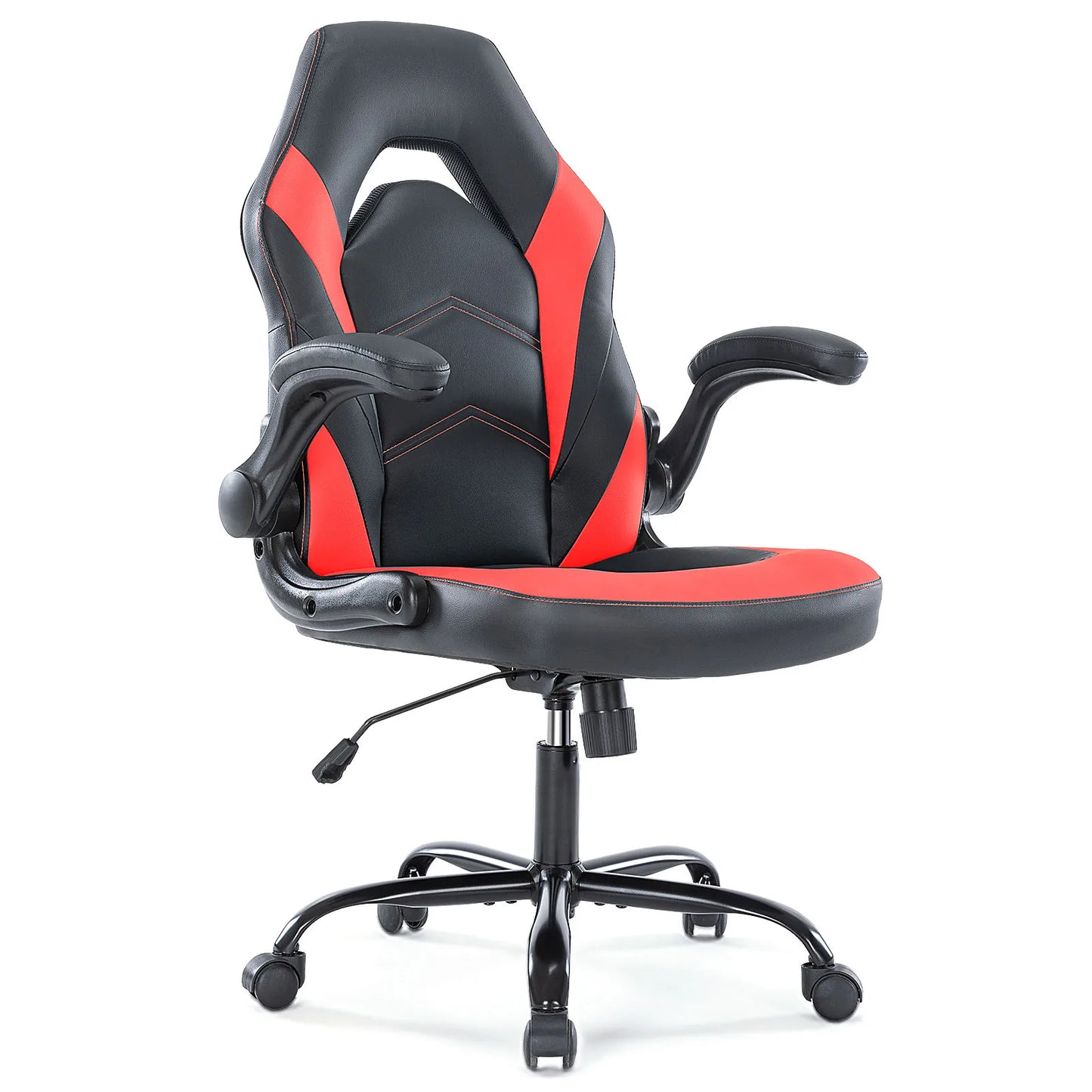 Ergonomic Gaming Office Chair With Adjustable PU Leather Armrests