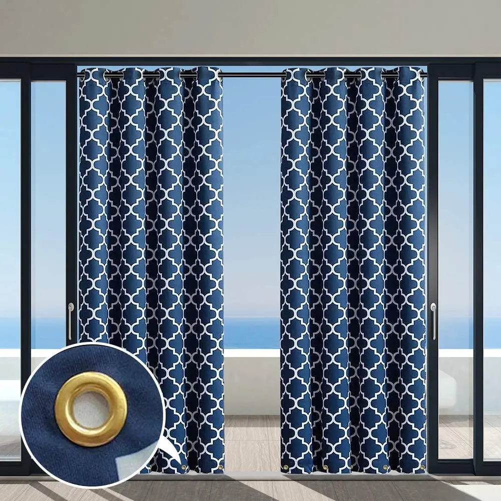 One Panel Outdoor Blackout Curtain For Patio And Balcony