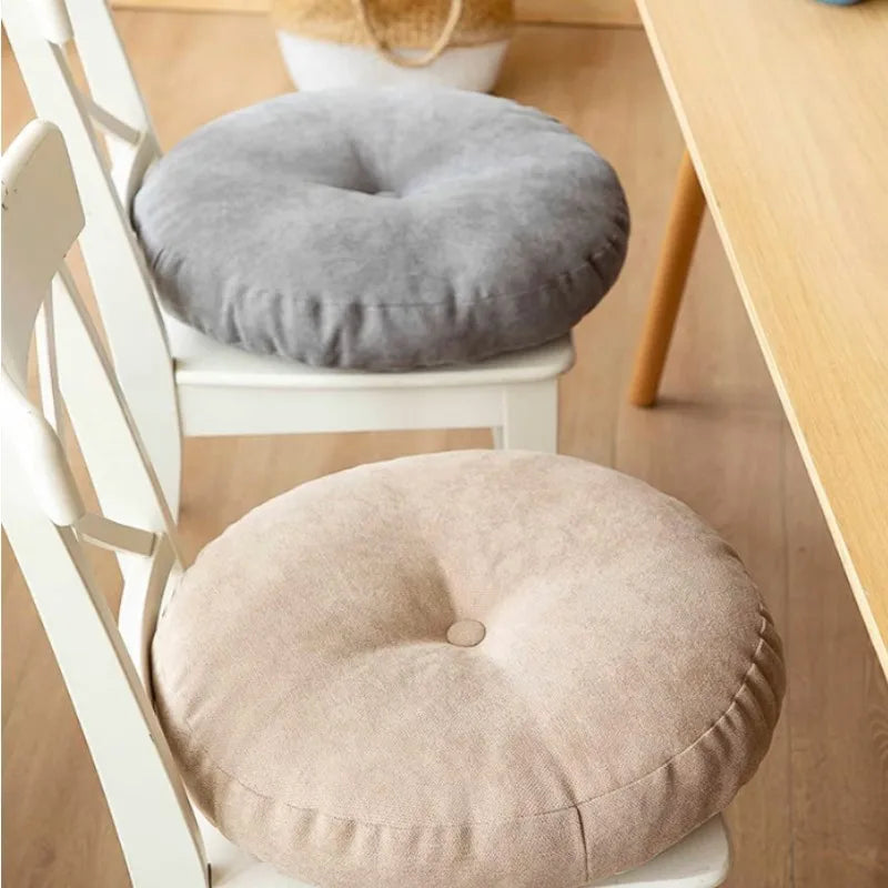 Floor Seat Pillow Solid Color Suitable for Meditation Yoga Round Seat Pads Mat Pouf Sofa Chair Bed Car Seat Pillows Cushions