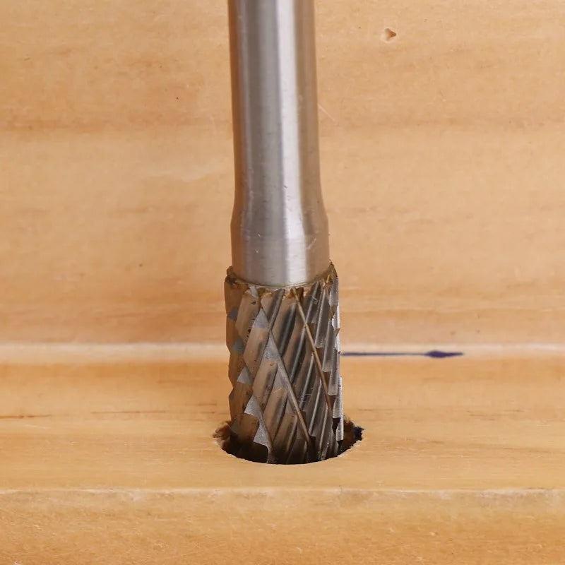 6/8mm Tungsten Carbide Rotary File Grinding Bit Milling Cutter Drill Bit for Metal Wood Stone Polishing Wheel Carving Tools