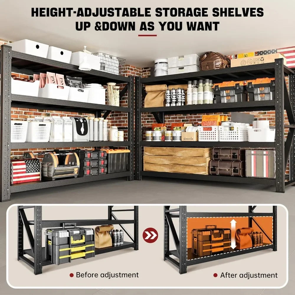 5000LBS Storage Shelves Heavy Duty Adjustable Garage Shelving