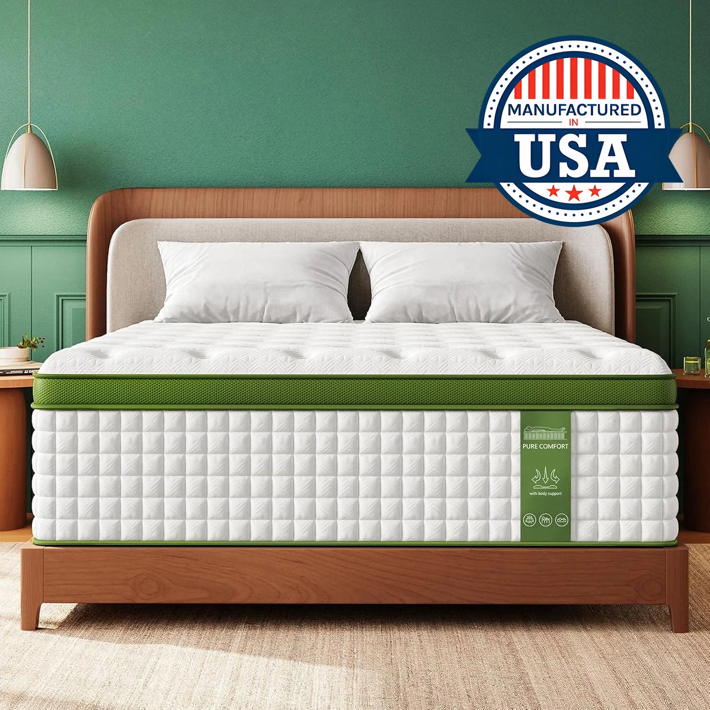 BedStory Hybrid Mattress With Gel Memory Foam For Relief