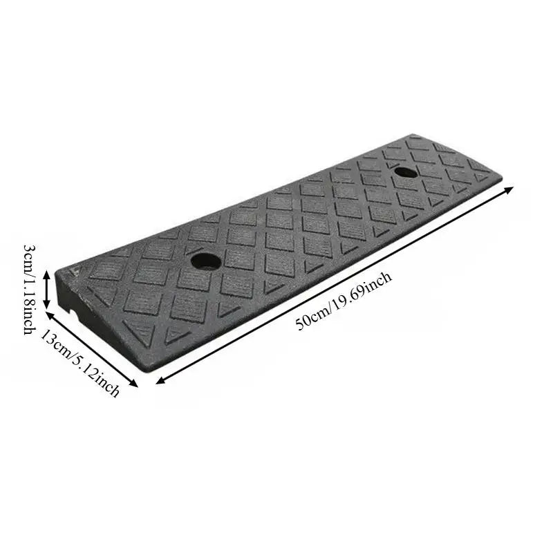 Portable Threshold Ramp 3/5/6/7/8/9/10cm Height Non-Slip Surface Durable Ramp for Car Motorcycle Wheelchair Scooter Pets Access