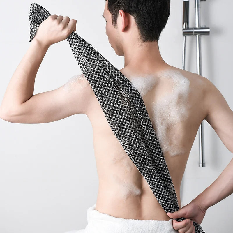 Japanese Nylon Exfoliating Back Rubbing Wash Cloth Body Scrub Towel Shower Sponge Bathroom Accessories