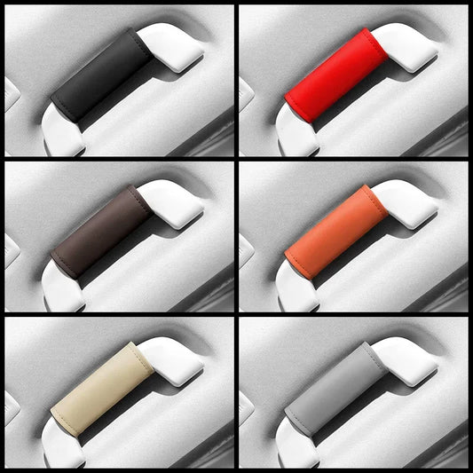 Car Roof Armrest Decoration Soft Leather Cover Pull Handle Gloves Protection Ceiling Handle Protective Car Interior good 2026
