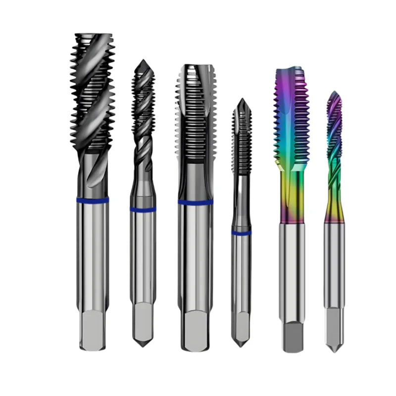 1PCS HSSE JIS Standard Spiral Fluted Tap  Spiral Pointed Tap M2M3M4M5M6M7M8M10M12 Machine Screw Thread Taps For Stainless Steel