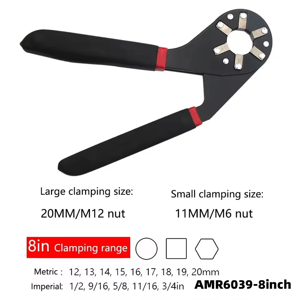 External Hexagonal Wrench Magic Wrench Adjustable Spanner Twisting Hand Clamping Socket Outer Hexagonal Multifunctional Tool