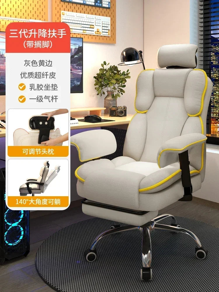 Pink Gaming Chair for Girl Gamer Ergonomic Computer Desk Chair Lumbar Support Comfortable Long Time Sitting Streaming Office