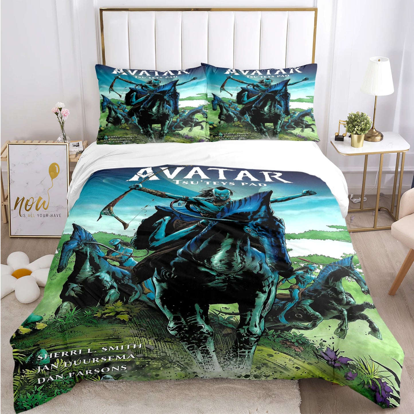 A-Avatar Movie Pattern All Season Duvet Cover Bedding Comforter sets Soft Quilt Cover and Pillowcases Single/Double/Queen/King