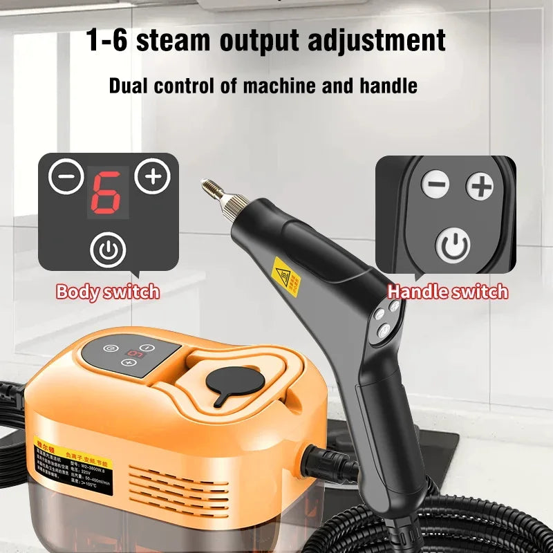 Handheld Steam Cleaner 110V/220V Multifunctional Portable High Temperature Steam Cleaning For Air Conditioner Kitchen Hood Car