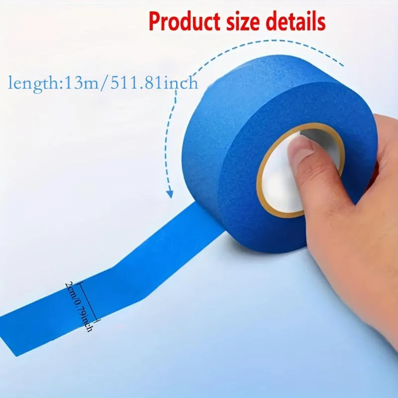12-Pack Blue Painter's Tape, 0.79“ x 511.81” per roll, Waterproof, Residue-Free, Easy-to-Remove Masking Tape