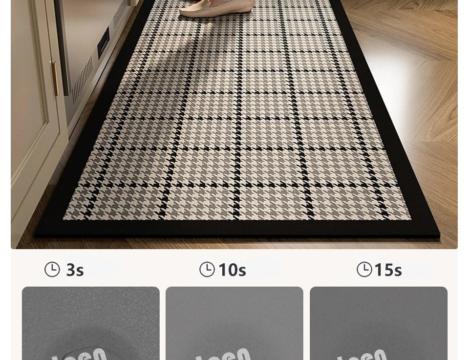 Kitchen Floor Mat Absorbent Non-slip Carpet Diatom Mud Long Foot Mats Minimalist Style Home Decoration Rug for Bathroom 주방 카펫