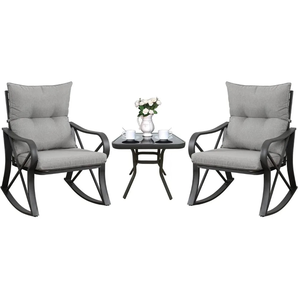 Cozy 3 Piece Bistro Set for Outdoor Relaxation