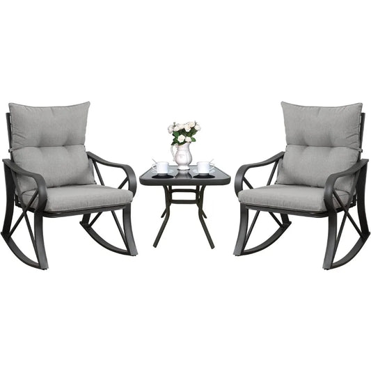 Cozy 3 Piece Bistro Set for Outdoor Relaxation