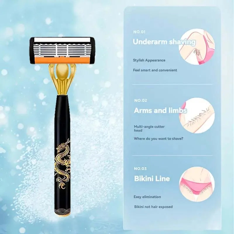 Men's safety razor, anti-slip handle, sharp and smooth blades, a must-have for safe and painless shaving for men