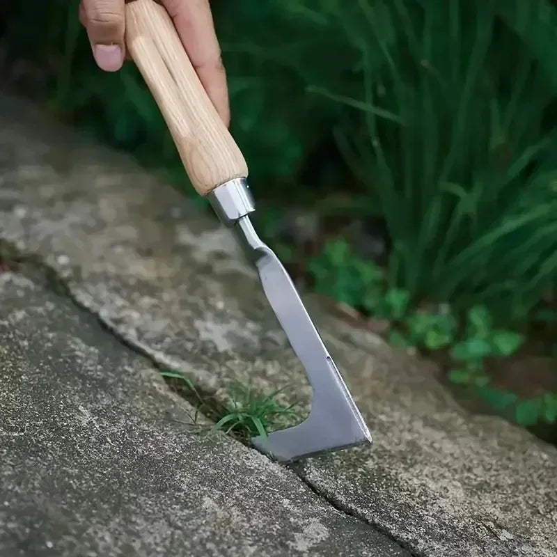 Stainless Steel Gap Weeding Tool L-shaped Garden Weeding Tool Weeding Puller Manual Weeding Tools for Road Cracks and Gardens
