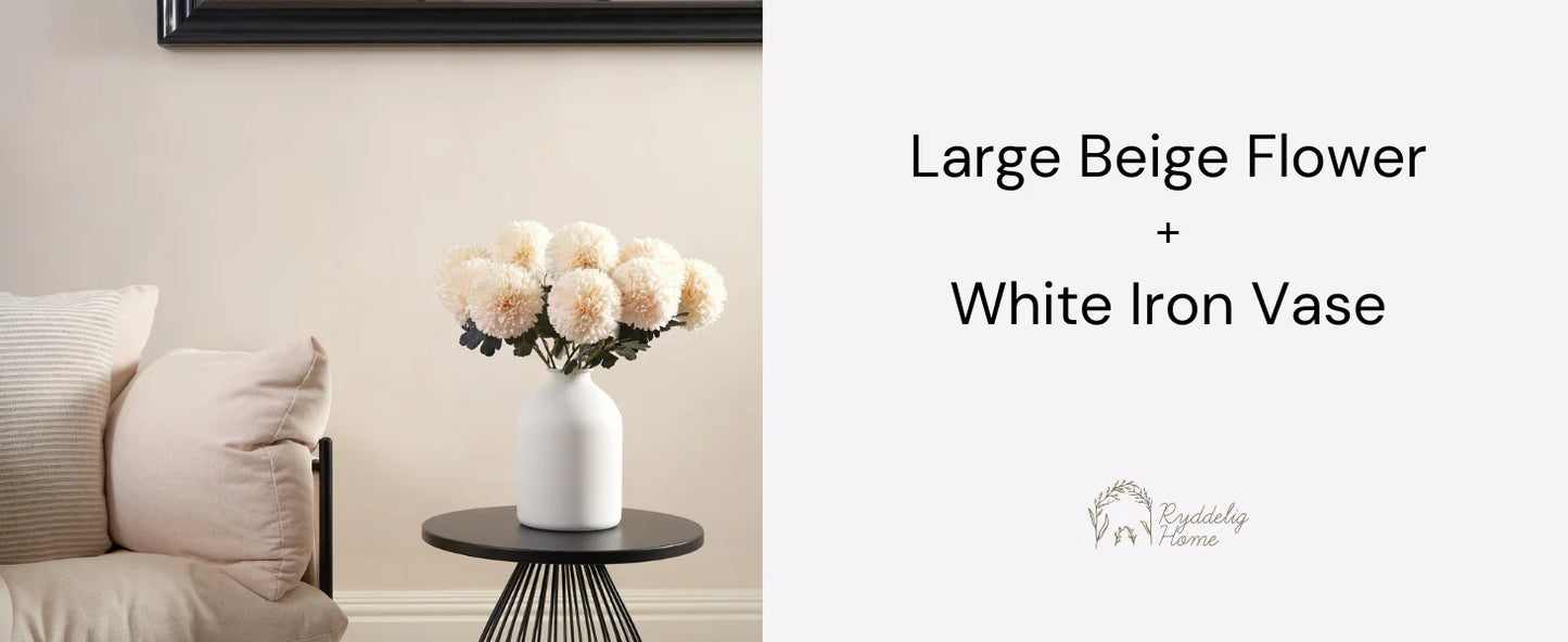 Large Black Vase for Flowers Decor Living Room - 8.6in Tall, Matte Black | Arlo Vase For Dining Coffee Table Centerpieces, Wabi Sabi Decor, Big Decorative Modern Vase