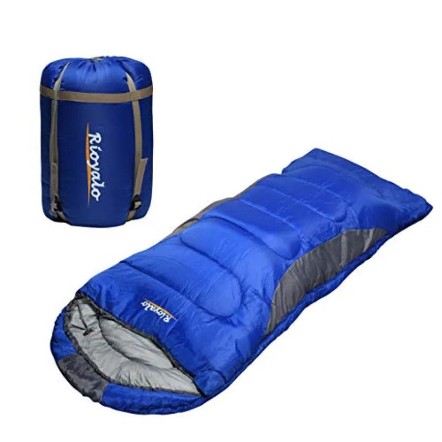 0 Degree Winter Sleeping Bags for Adults Camping 450GSM - Temp Range (5F 32F) Portable Waterproof Compression Sack- Camping Sle