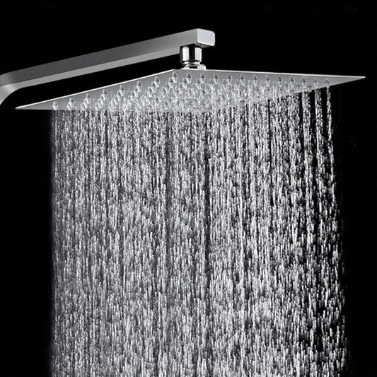 Rainfall Shower Head 12/10/8 Inch Waterfall Shower Ultra Thin 201 Stainless Steel Square Rain Showerheads Bathroom Accessories