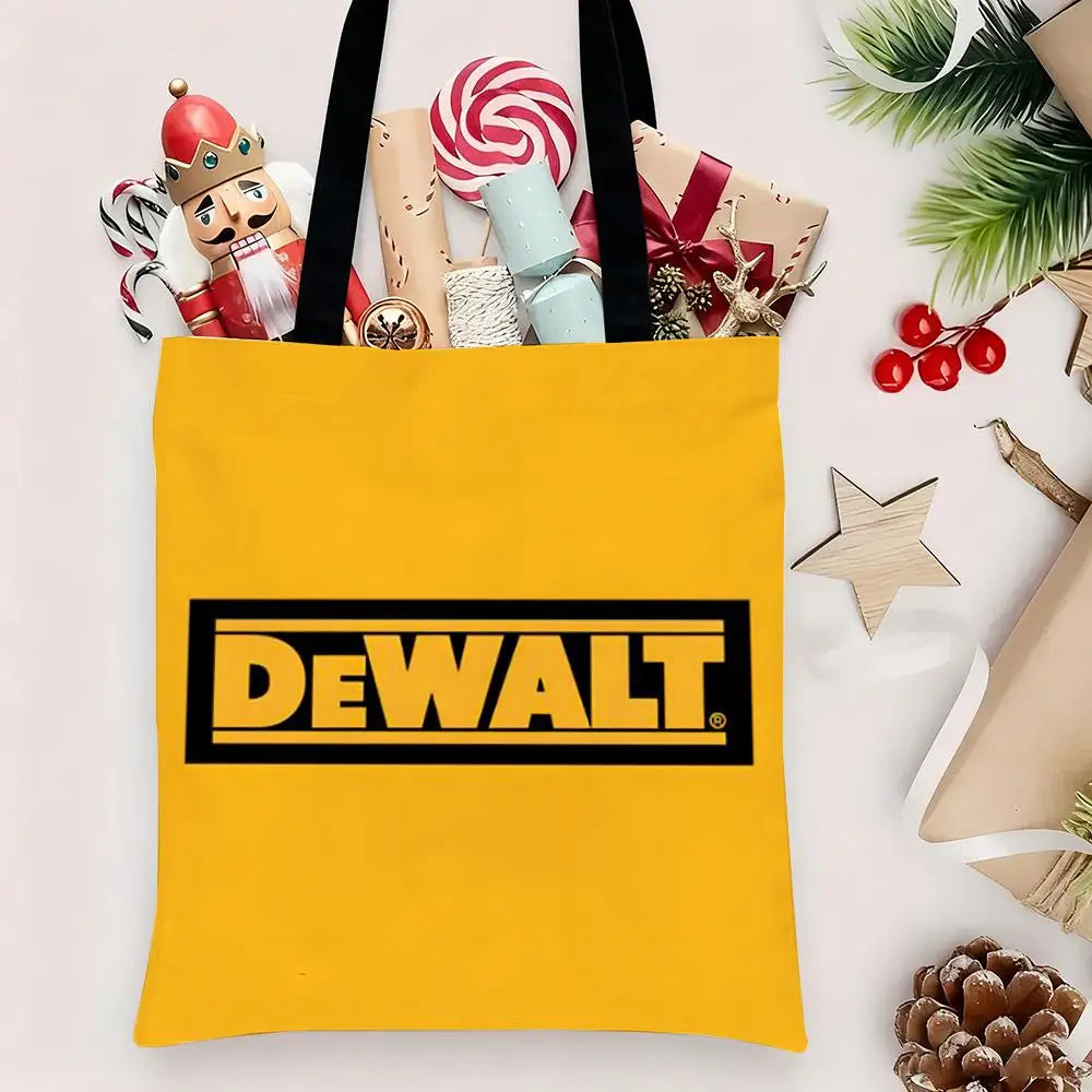 Tool Box D-DeWaltS Storage Bags Storage Bags Canvas Tote Bag Large Capacity Shoulder Fashion Eco Shopping Handbag