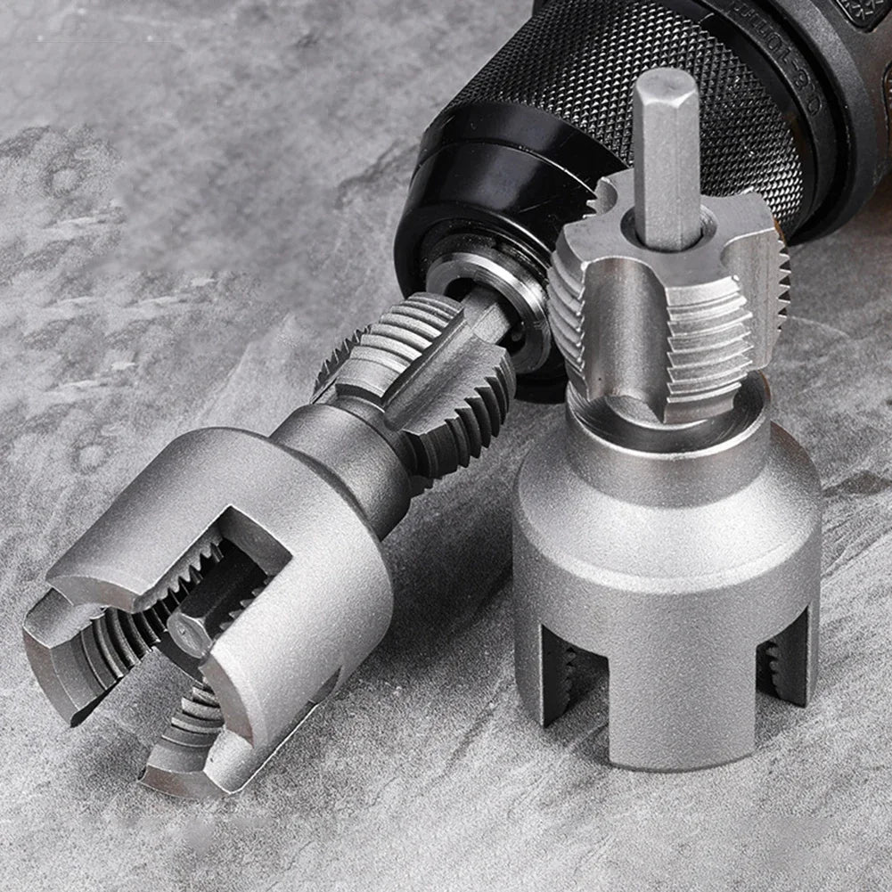 3pcs/set Ppr/pvc Water Pipe Threader Tapping Tool Internal Thread External Thread Integrated Die Water Pipe Opener