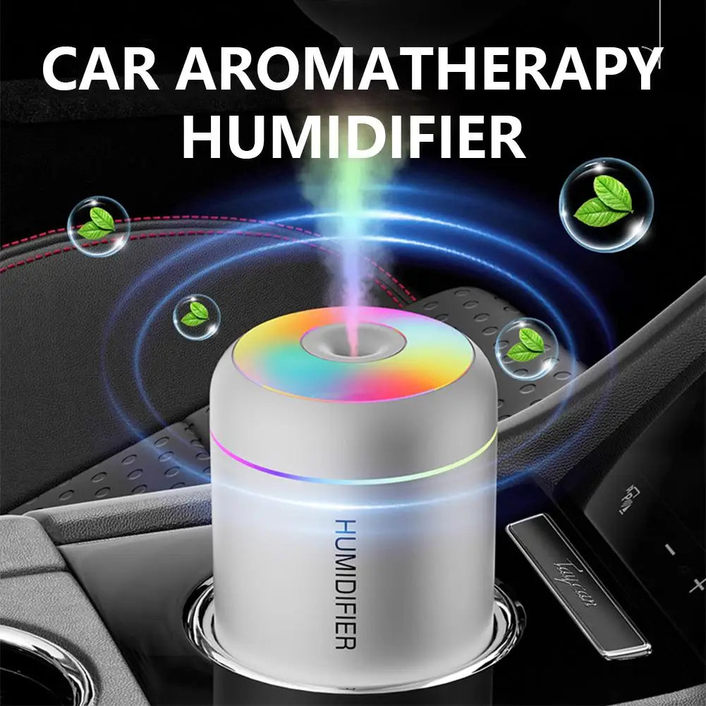 Mini Humidifier Humidification 7-color Breathing Ambient Light Aroma Diffuser Essential Oil Purifier Mist For Car Home Bedroom