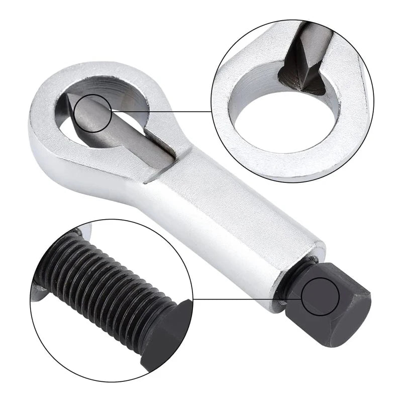 Rusty Nut Separation Wrench Damaged Screw Nut Splitter Remover Spanner Remove Cutter Tool Steel Wrench Hex Extractor Tools