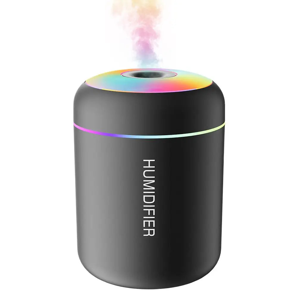 Mini Humidifier Humidification 7-color Breathing Ambient Light Aroma Diffuser Essential Oil Purifier Mist For Car Home Bedroom