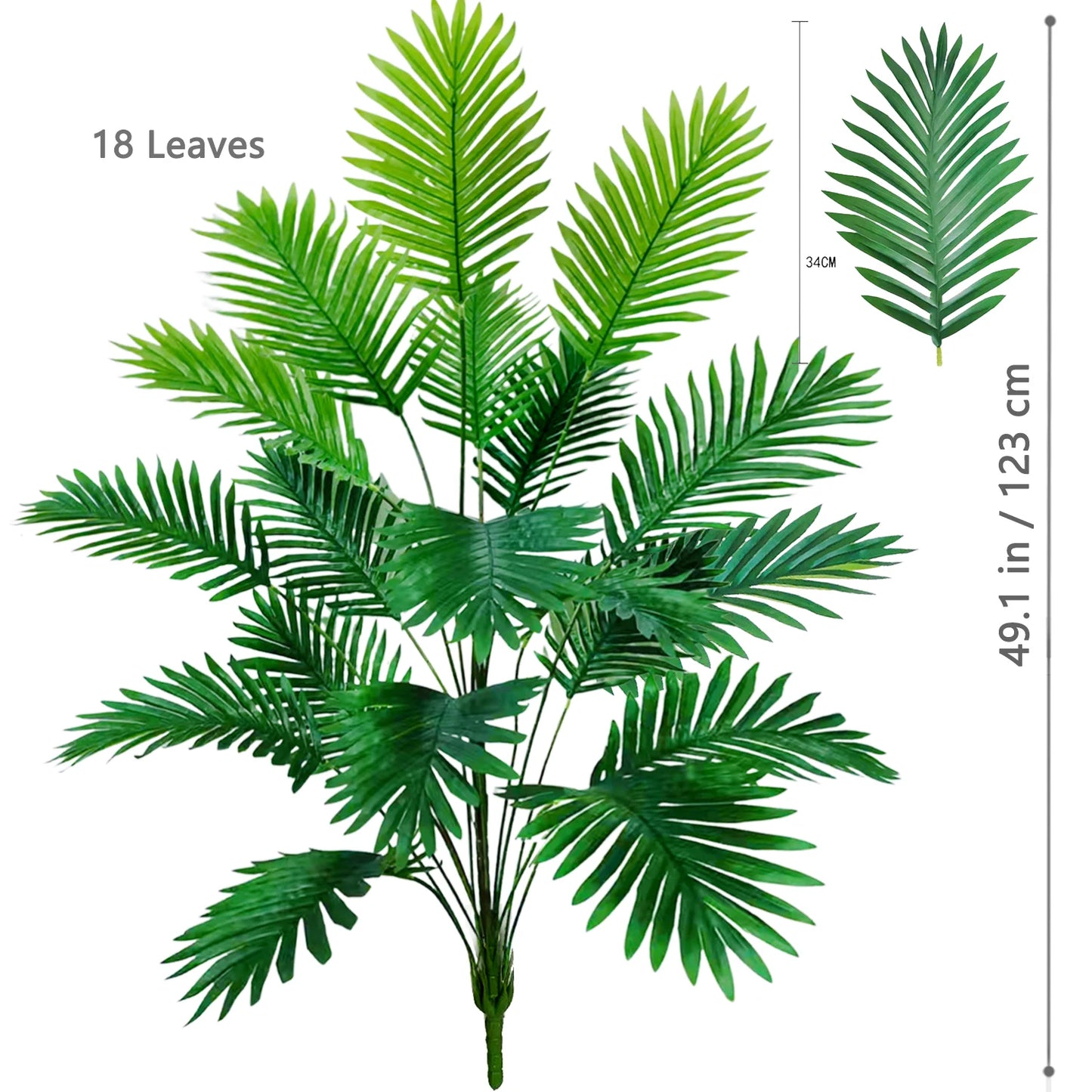 Artificial Palm Tree Tropical Plant for Home Garden Decor