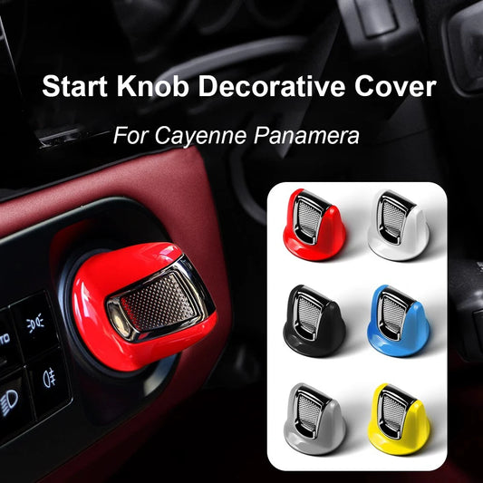 Multi-color Car Ignition Start Engine Stop Button Knob Bracket Decoration Cover Trim For Porsche NEW Cayenne 9YA.1 Panamera 971