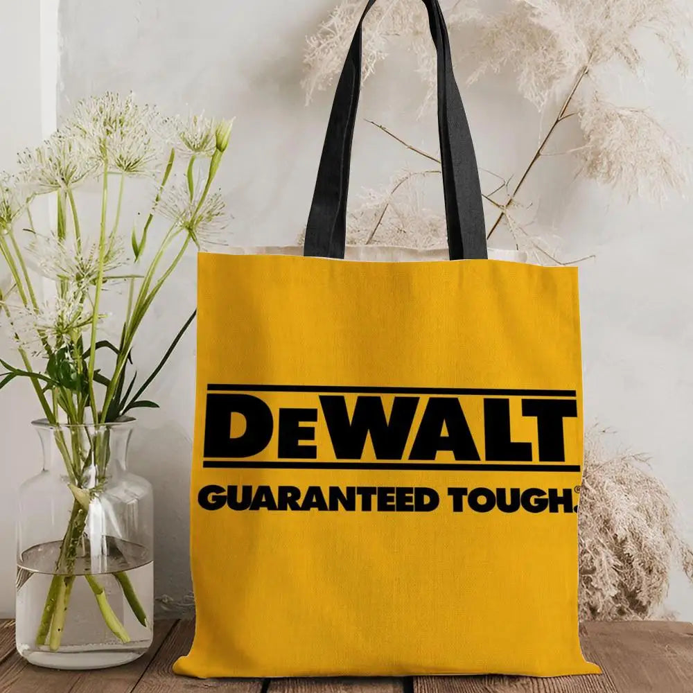 Tool Box D-DeWaltS Storage Bags Storage Bags Canvas Tote Bag Large Capacity Shoulder Fashion Eco Shopping Handbag