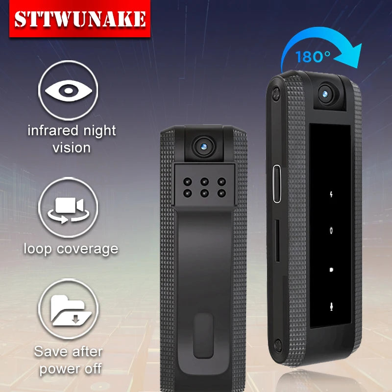 1080P HD DV Professional Bodycam  Mini Body Camera Digital Voice Video Recorder Small Micro Sound Recording Device STTWUNAKE