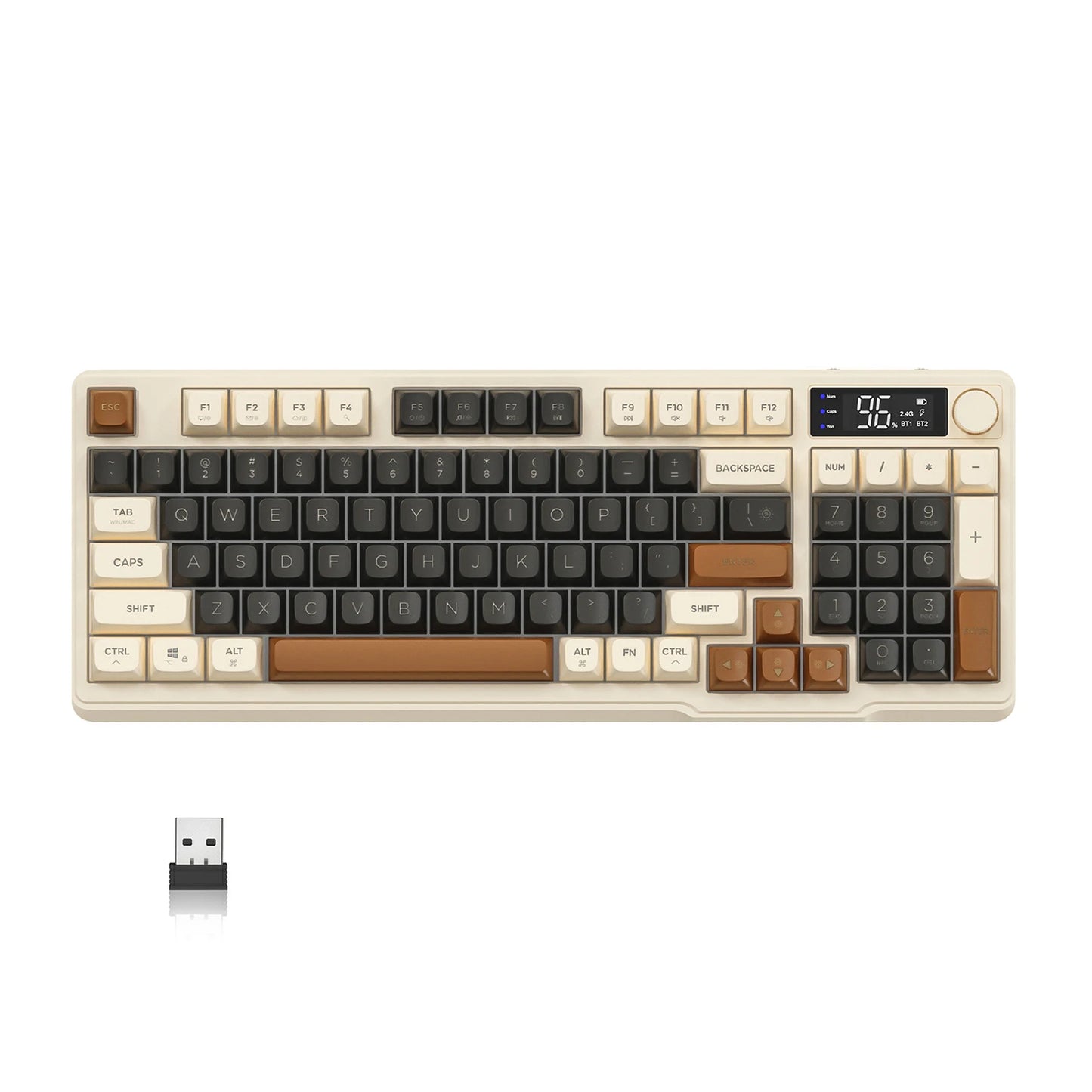 ZIYOU LANG Wireless Gaming Keyboard With Display And Knob